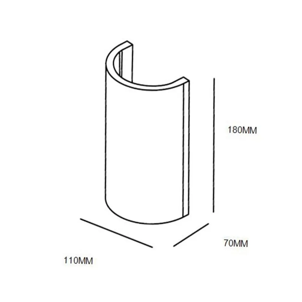 Best Straluma Wandlamp gips halve koker G9