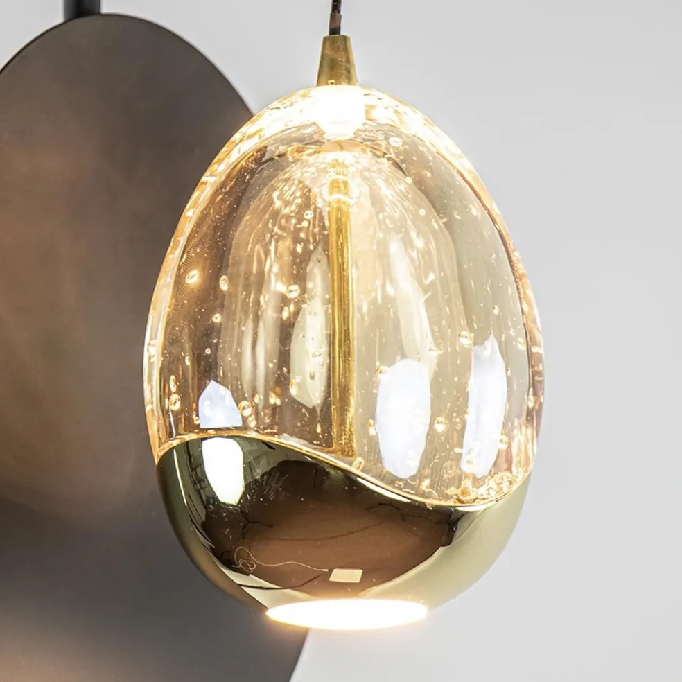 Clearance Straluma Wandlamp Golden Egg zwart/goud