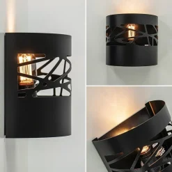 Flash Sale Straluma Wandlamp halve cilinder mat zwart
