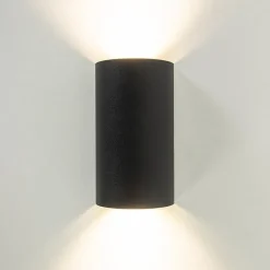 Cheap Straluma Wandlamp Hera afgerond zwart
