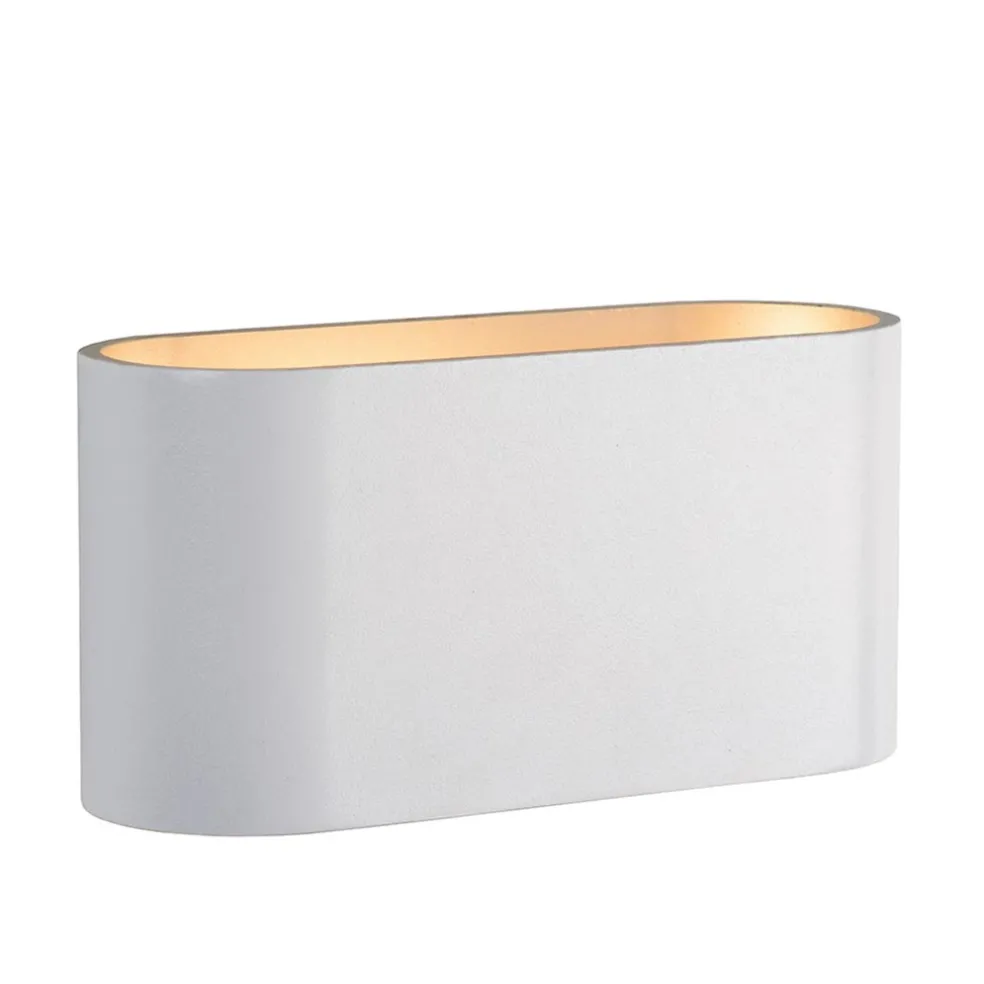 Online Straluma Wandlamp klein ovaal wit