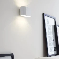 Online Straluma Wandlamp klein ovaal wit