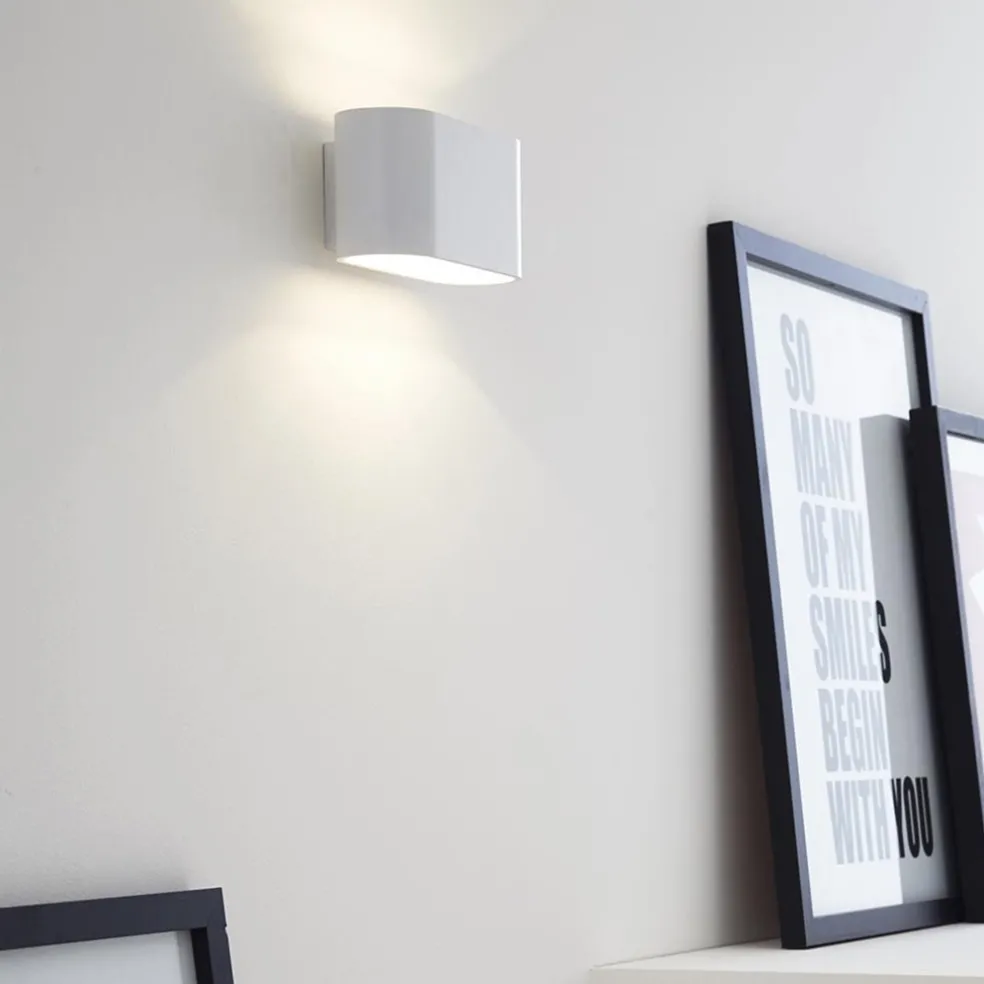 Online Straluma Wandlamp klein ovaal wit