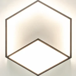 Hot Straluma Wandlamp Kubick XL zwart 3000K