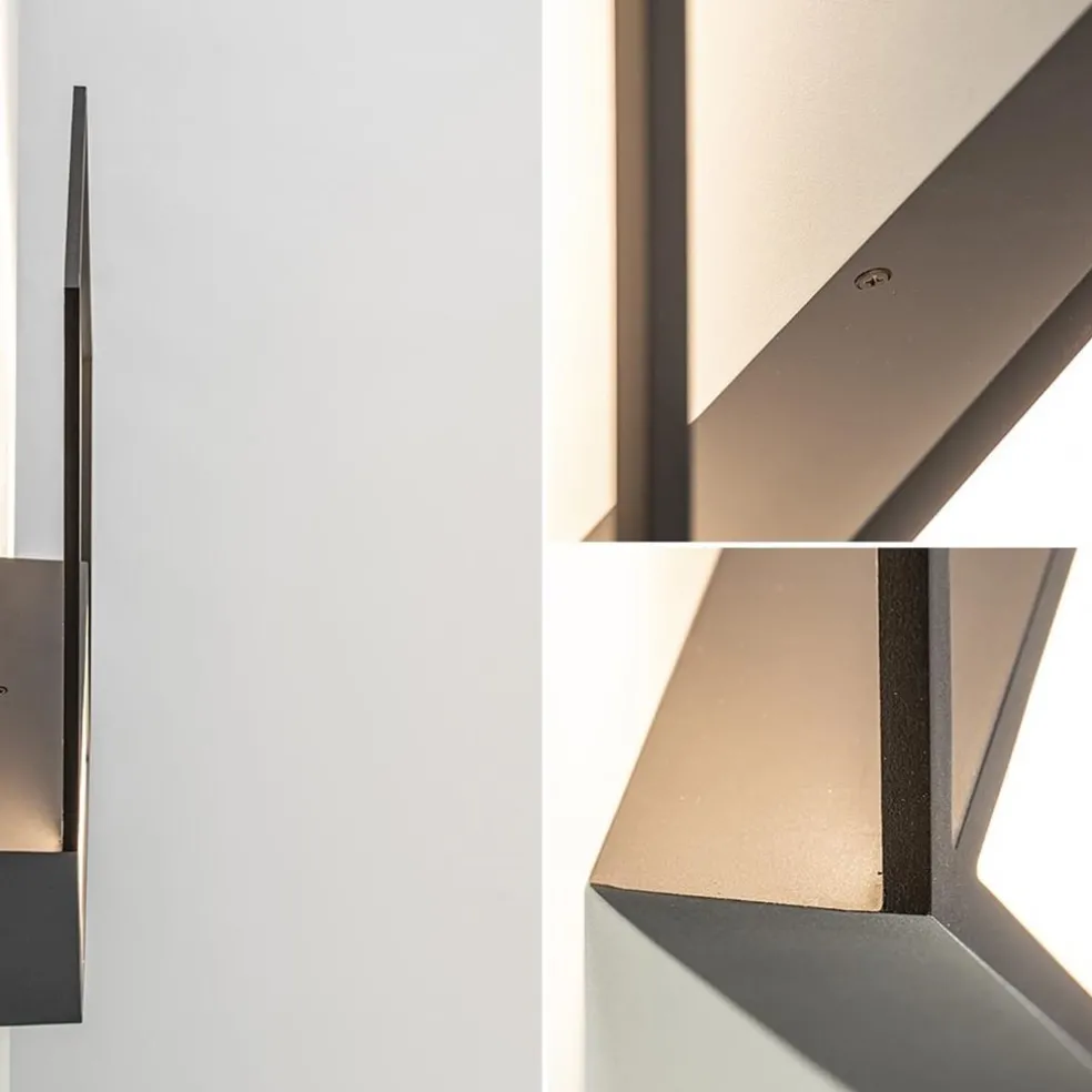 Hot Straluma Wandlamp Kubick XL zwart 3000K