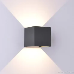 Online Straluma Wandlamp kubus buiten antraciet IP54
