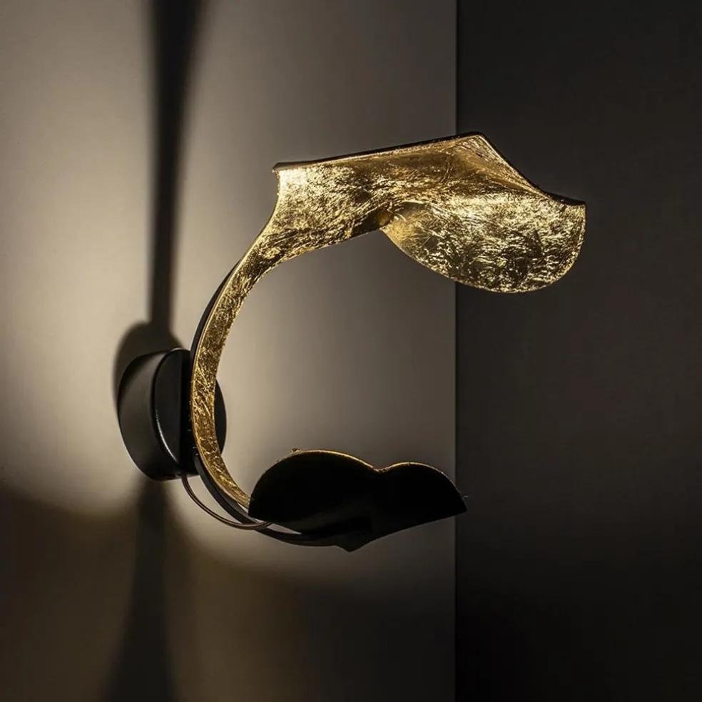 Fashion Straluma Wandlamp Le Gigine zwart/goldleaf 2700k