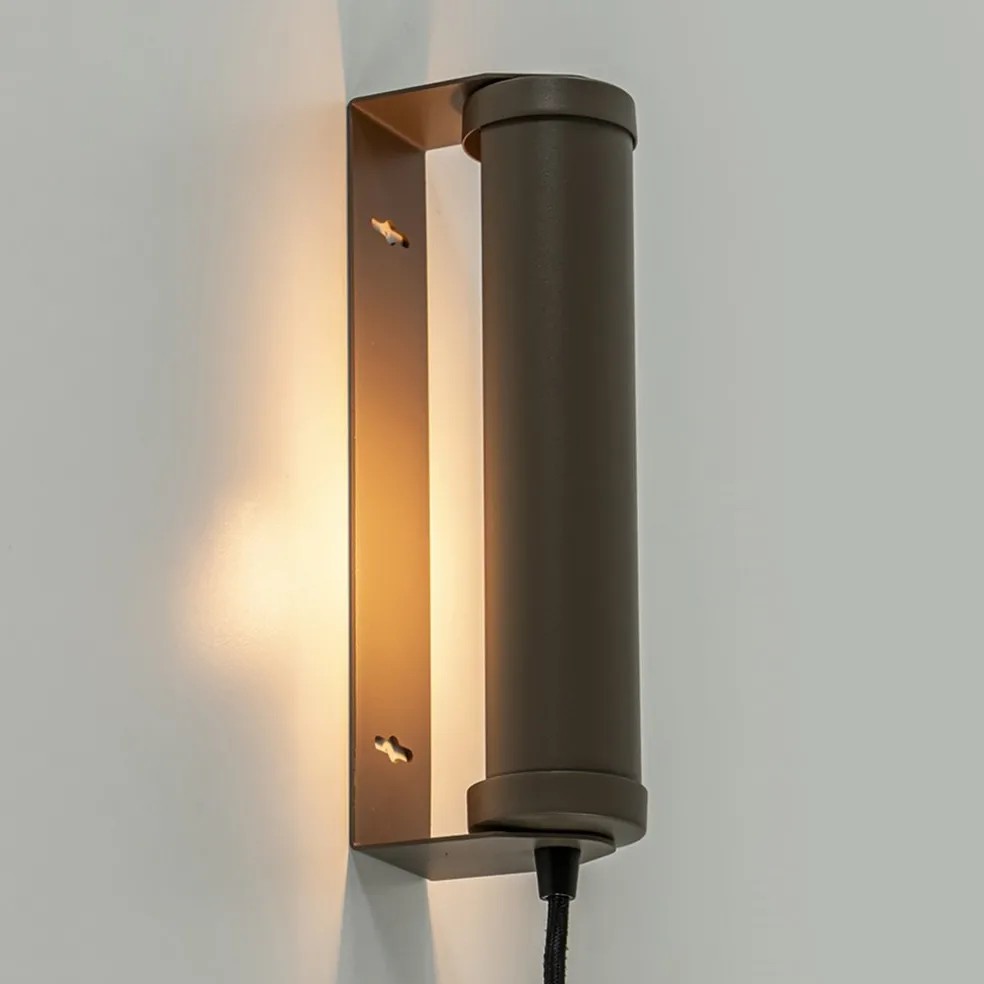 Best Straluma Wandlamp mat bruin met draaibare kap
