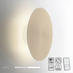 Cheap Straluma Wandlamp op accu goud 3-standen dimbaar