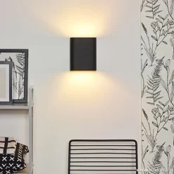 New Straluma Wandlamp ovaal zwart 2xe14