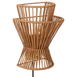 Online Straluma Wandlamp papier naturel met mat goud