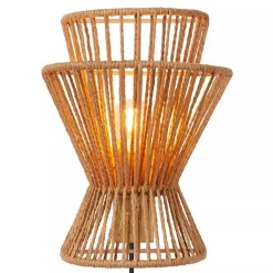 Online Straluma Wandlamp papier naturel met mat goud