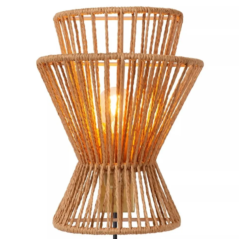 Online Straluma Wandlamp papier naturel met mat goud