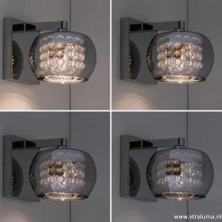 Clearance Straluma Wandlamp Pearl glas/chroom