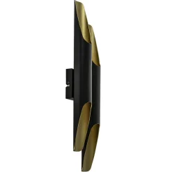 Best Straluma Wandlamp Pipes 48cm zwart/matgoud