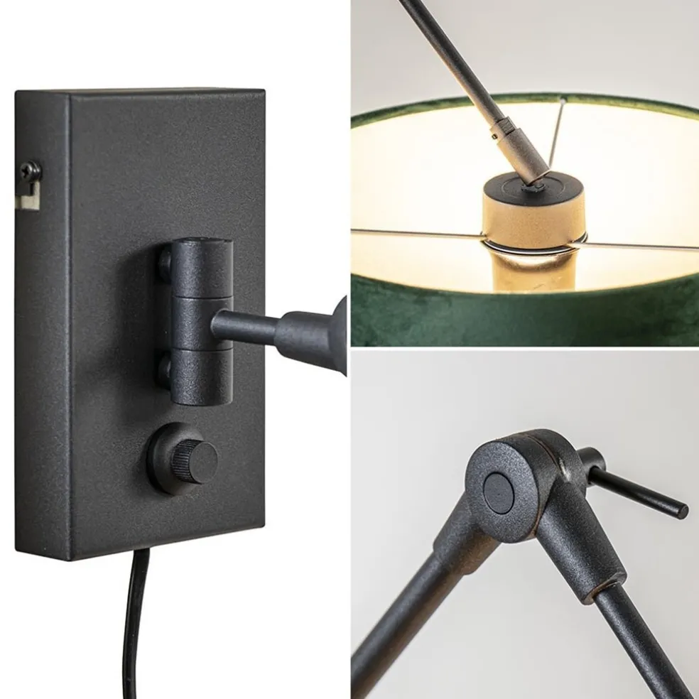 Flash Sale Straluma Wandlamp Prestige Chic zwart/kap groen