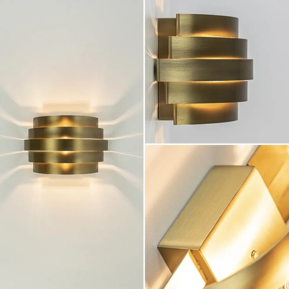 Discount Straluma Wandlamp Scudo brass 20cm