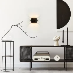 Sale Straluma Wandlamp Scudo zwart/goud 20cm
