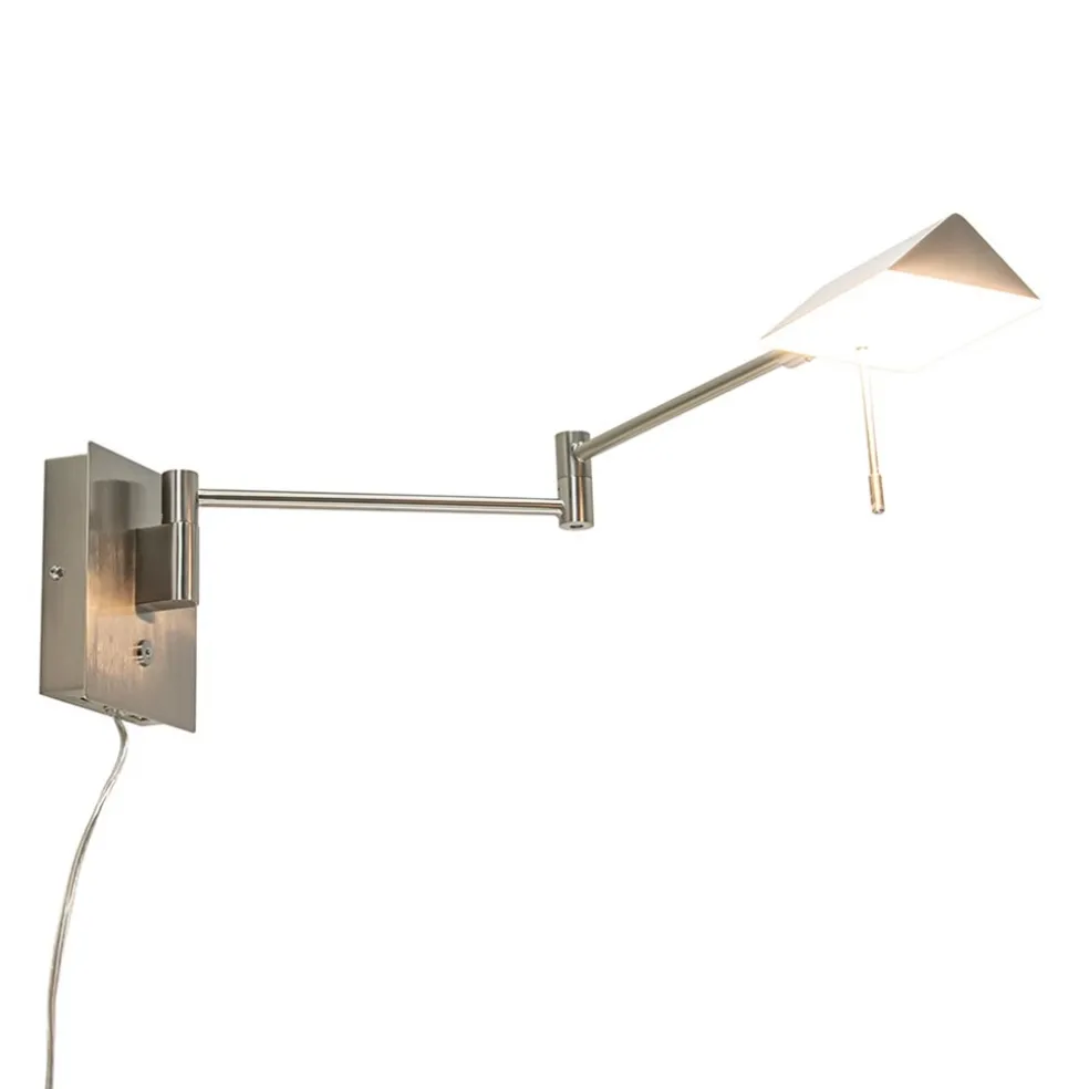 Shop Straluma Wandlamp staal verstelbaar met dim to warm functie