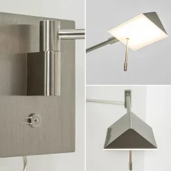 Shop Straluma Wandlamp staal verstelbaar met dim to warm functie