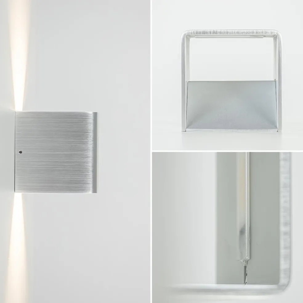 Outlet Straluma Wandlamp Stretto kubus alu