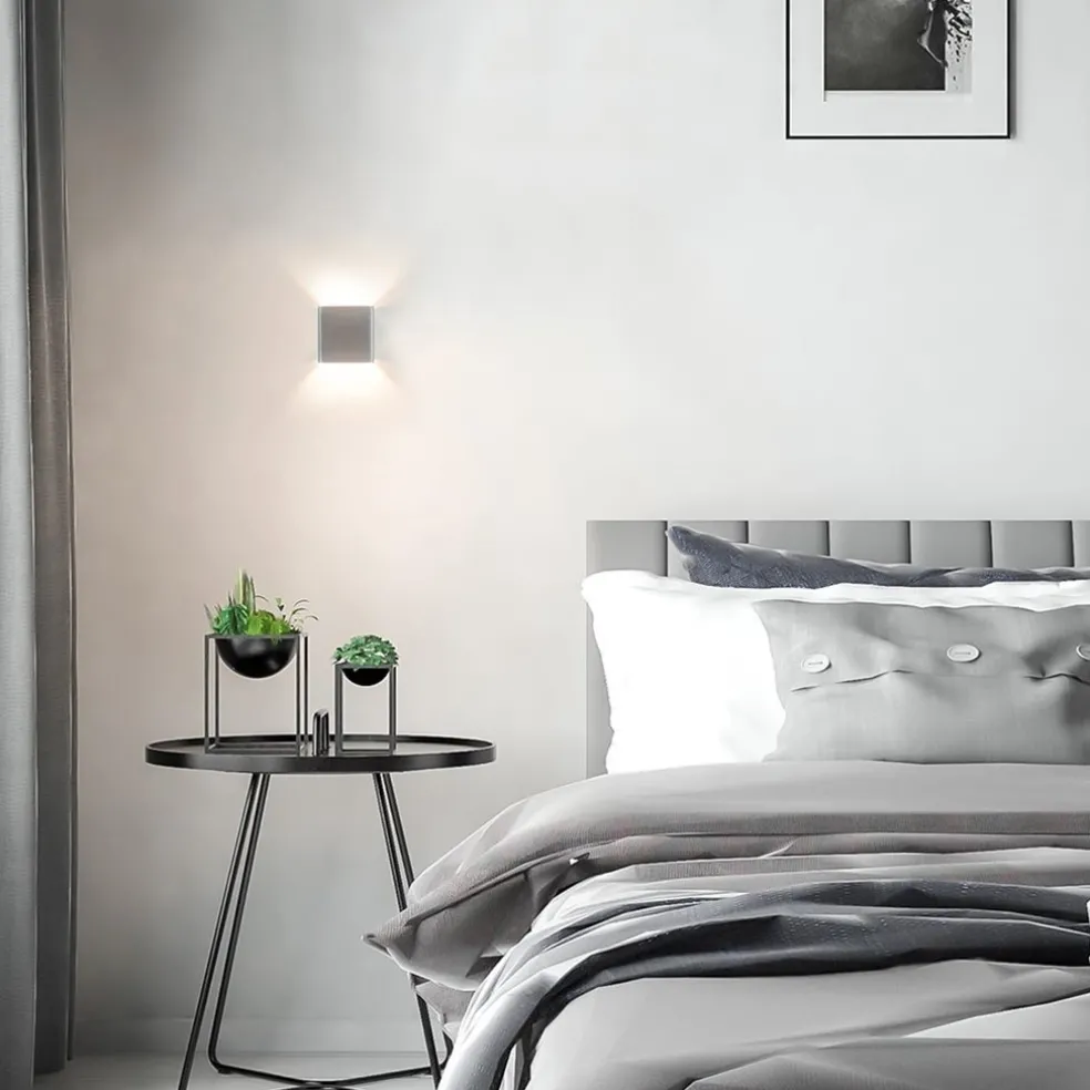 Outlet Straluma Wandlamp Stretto kubus alu