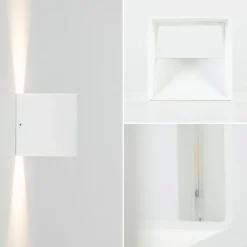 Online Straluma Wandlamp Stretto kubus wit