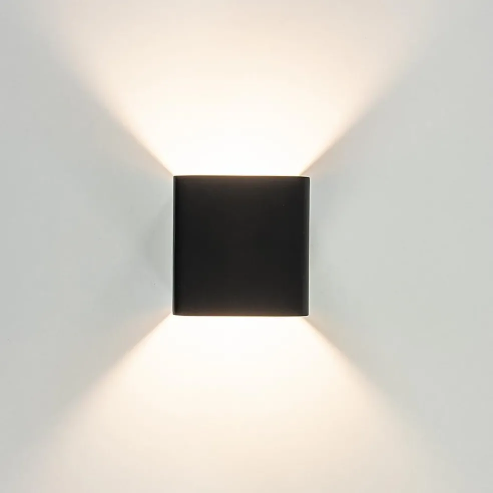 Fashion Straluma Wandlamp Stretto kubus zwart/goud