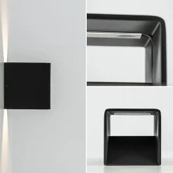Flash Sale Straluma Wandlamp Stretto kubus zwart