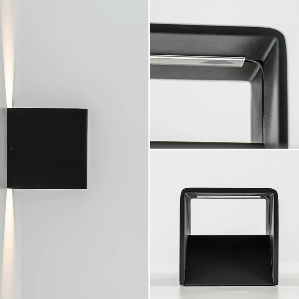 Flash Sale Straluma Wandlamp Stretto kubus zwart