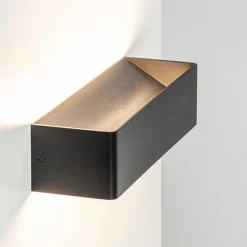 Online Straluma Wandlamp Stretto zwart 30cm