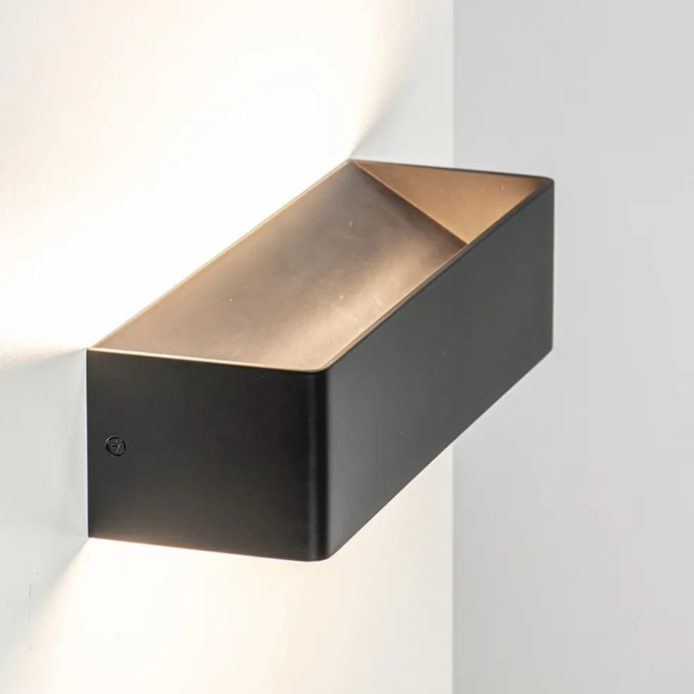 Online Straluma Wandlamp Stretto zwart 30cm