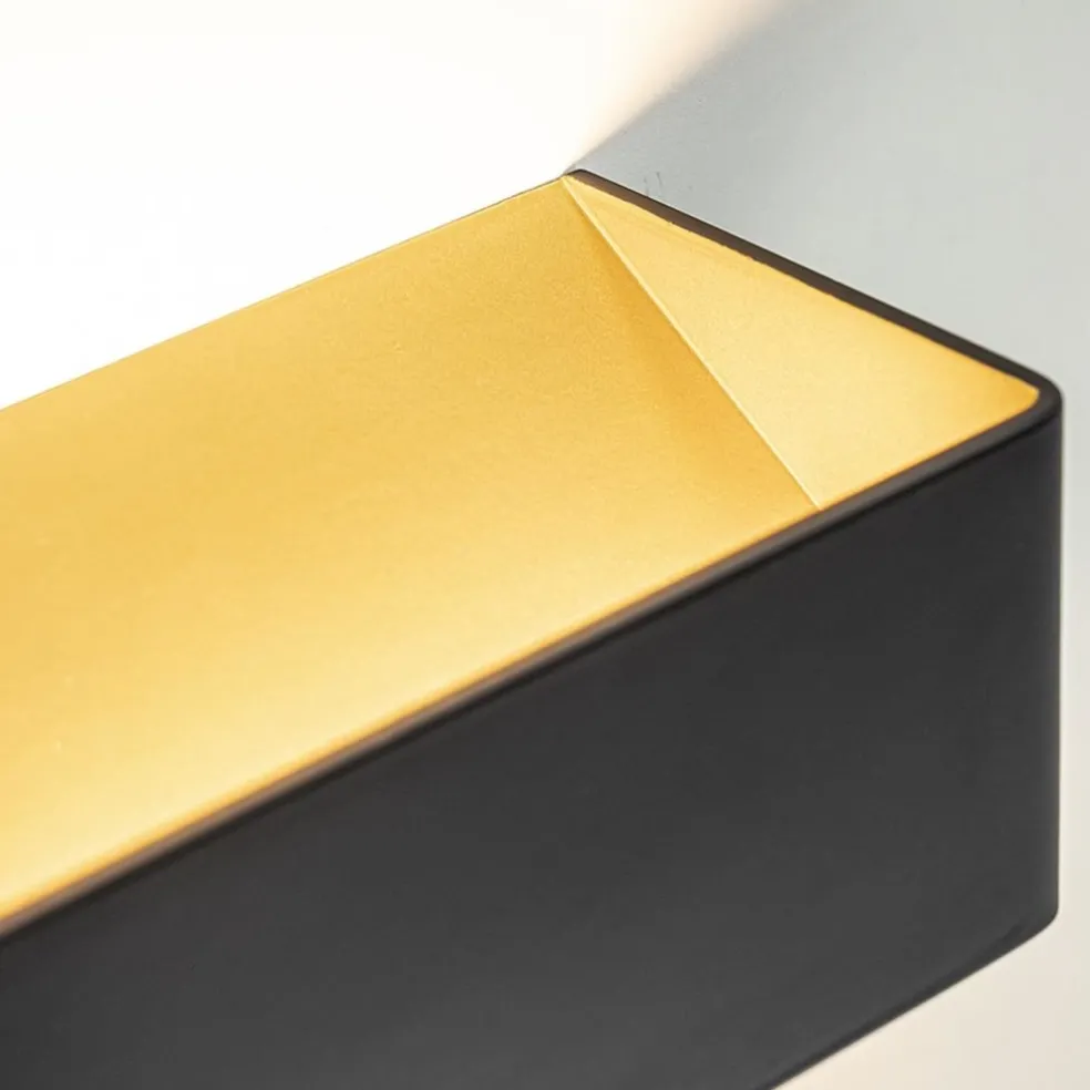 Flash Sale Straluma Wandlamp Stretto zwart/goud 20cm
