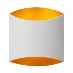 Clearance Straluma Wandlamp up+down wit met goud G9