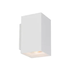 Shop Straluma Wandlamp wit rechthoek up+down gu10