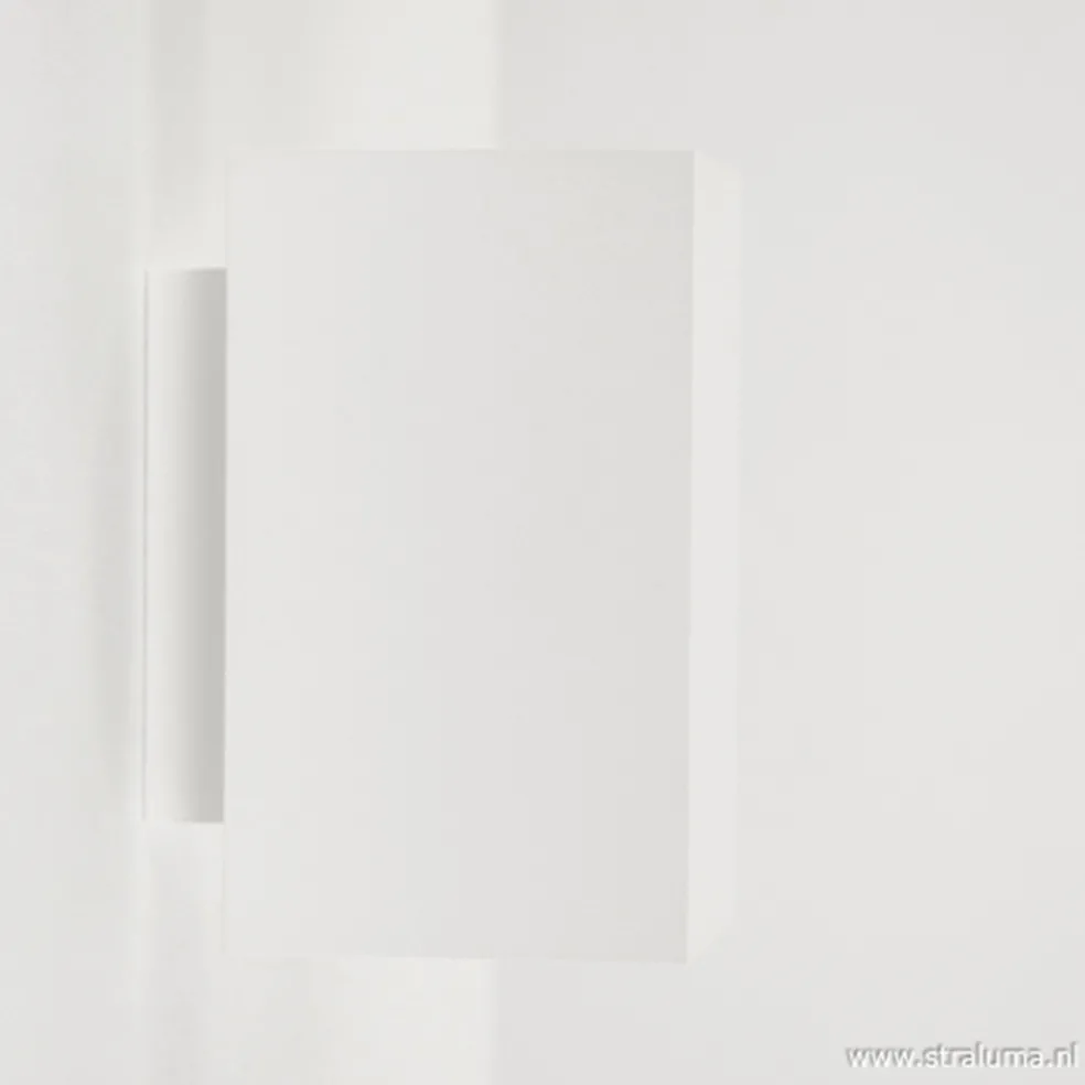 Shop Straluma Wandlamp wit rechthoek up+down gu10