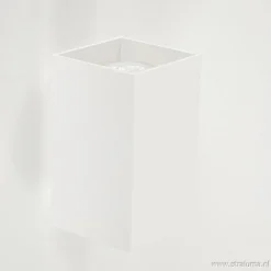 Shop Straluma Wandlamp wit rechthoek up+down gu10