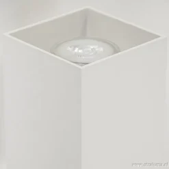 Shop Straluma Wandlamp wit rechthoek up+down gu10