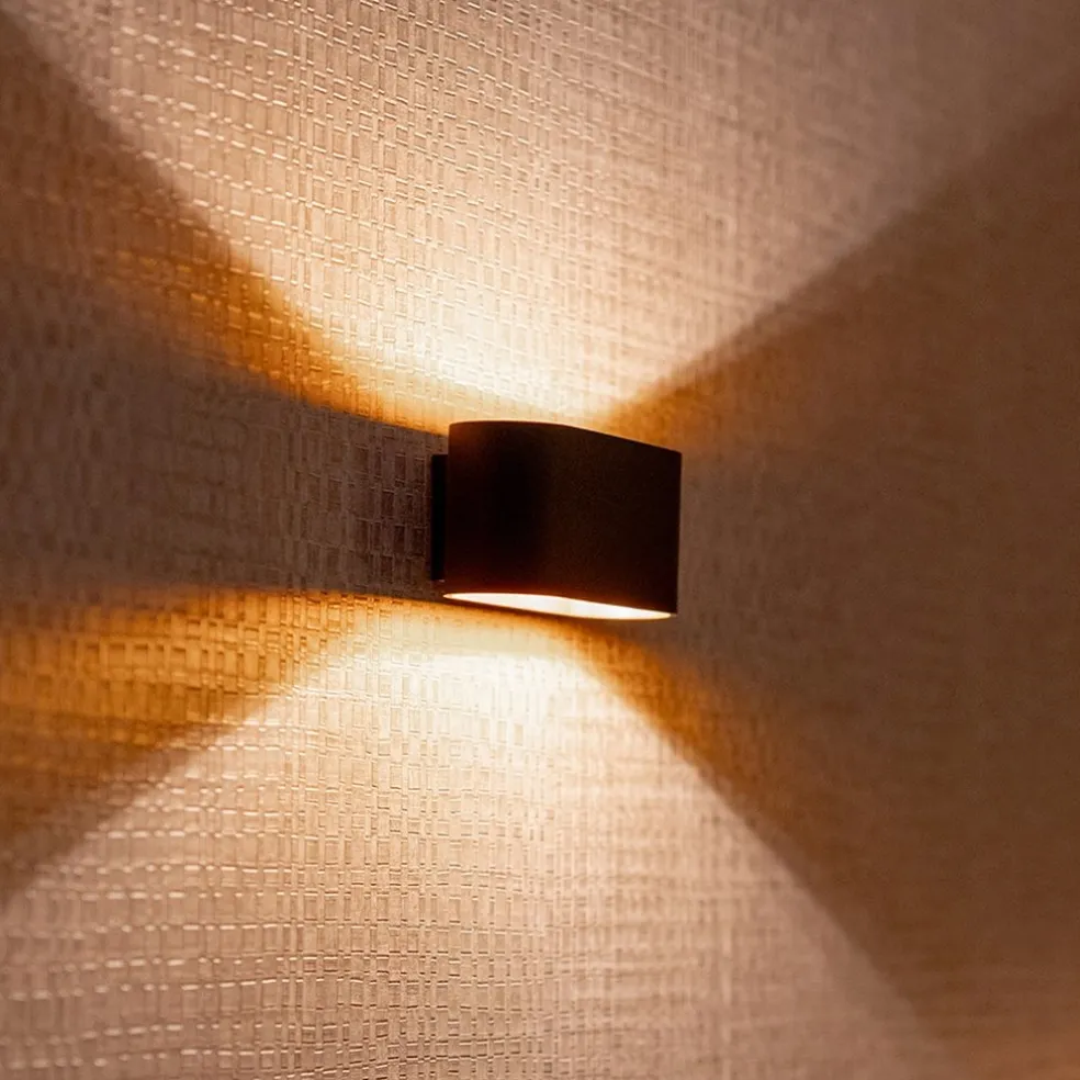 Hot Straluma Wandlamp Xera ovaal zwart/goud