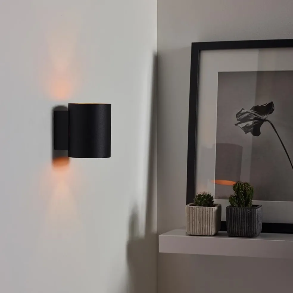 Flash Sale Straluma Wandlamp Xera zwart/goud binnenkant