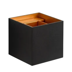 Online Straluma Wandlamp Xio kubus zwart/goud inclusief G9