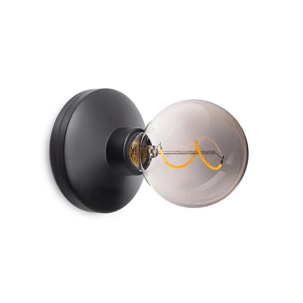 Best Straluma Wandlamp zwart met smoke dimbaar/oplaadbaar