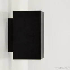 New Straluma Wandlamp zwart rechthoek up+down gu10