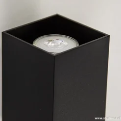 New Straluma Wandlamp zwart rechthoek up+down gu10