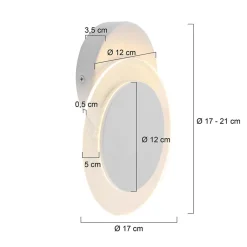 Online Straluma Wand-/plafondlamp Lido wit indirect
