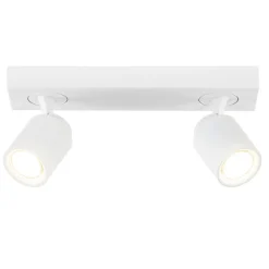 Shop Straluma Witte 2-lichts opbouwspot GU10 verstelbaar