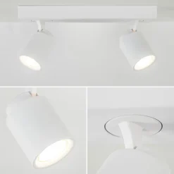 Shop Straluma Witte 2-lichts opbouwspot GU10 verstelbaar