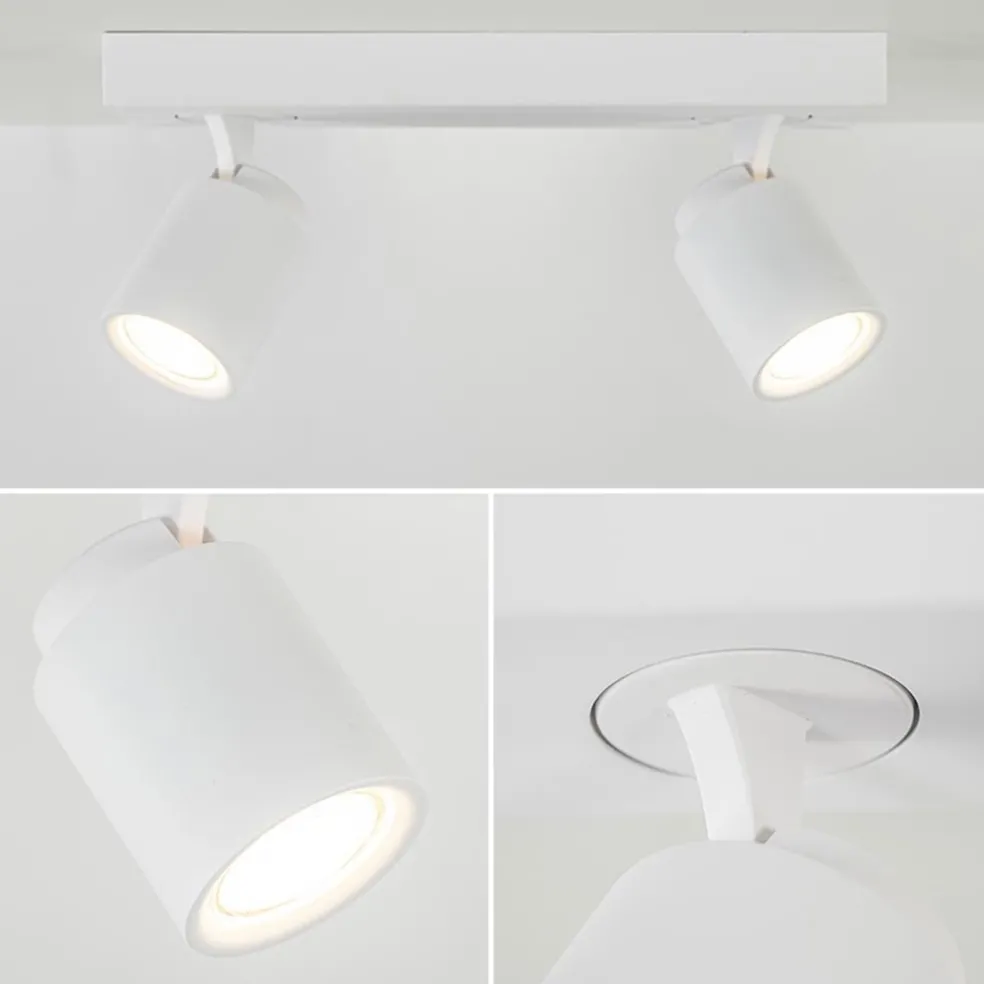 Shop Straluma Witte 2-lichts opbouwspot GU10 verstelbaar