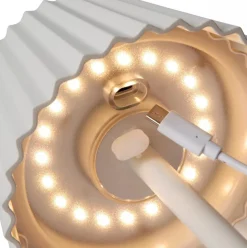 Fashion Straluma Witte tafellamp oplaadbaar inclusief dimbaar LED IP54