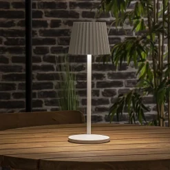 Fashion Straluma Witte tafellamp oplaadbaar inclusief dimbaar LED IP54